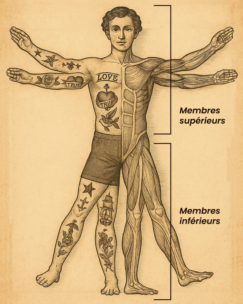 Schéma du corps humain